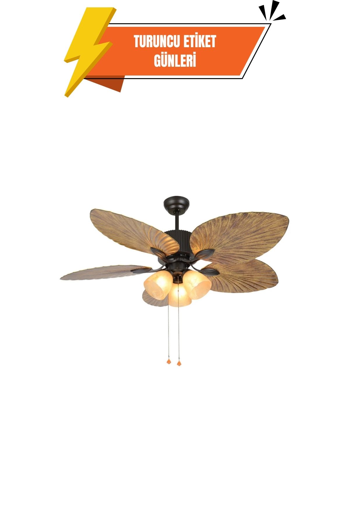 Dlc Oklahoma Tavan Vantilatörü Kahverengi 132 Cm