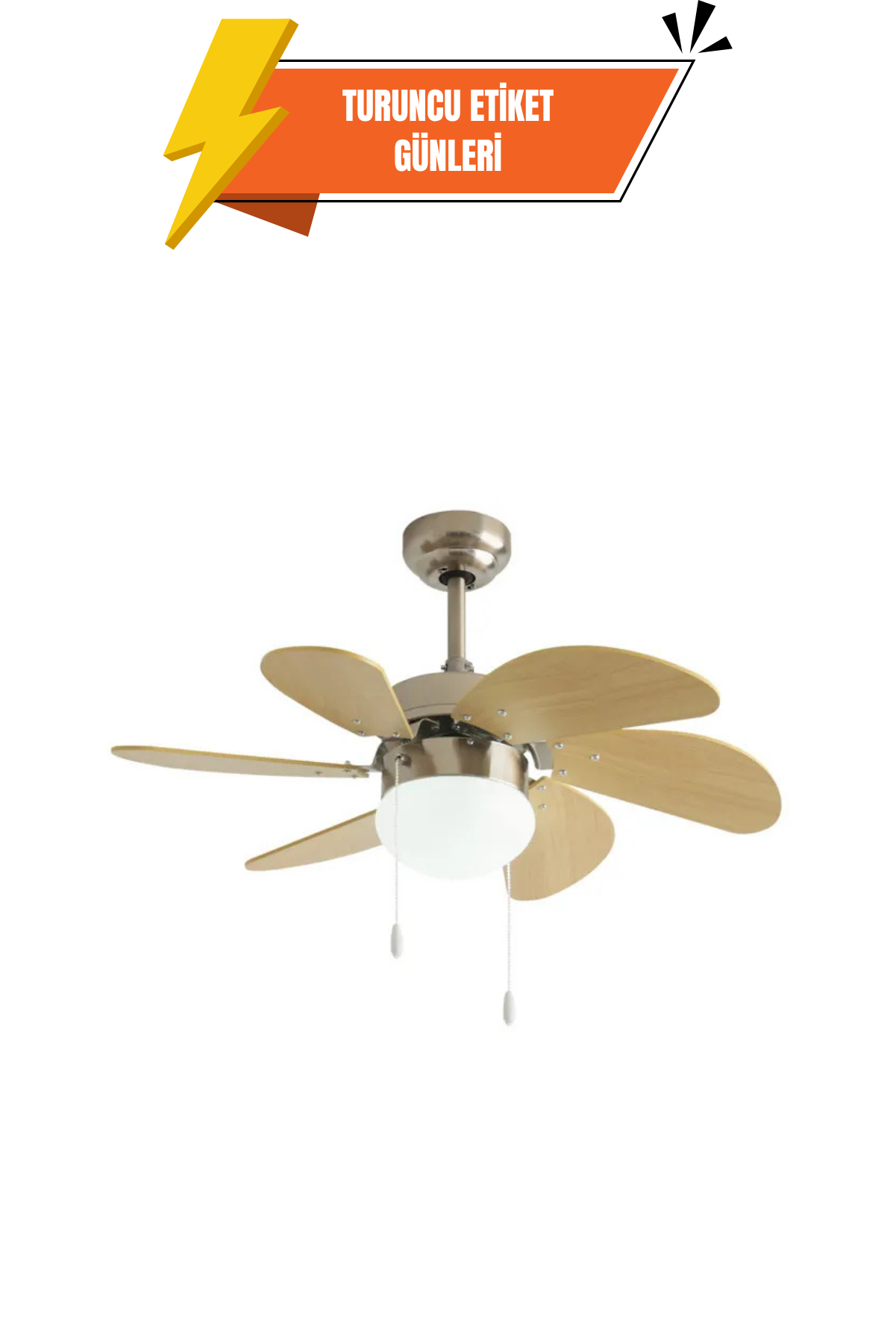 Dlc Mistral Tavan Vantilatörü Gümüş 76 Cm