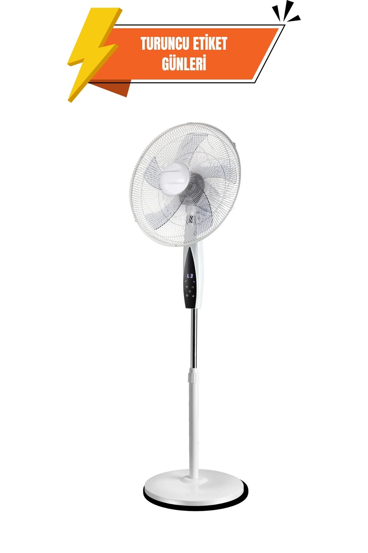 Dlc Ayaklı Zaman Ayarlı Kumandalı Vantilatör 65 Watt Beyaz